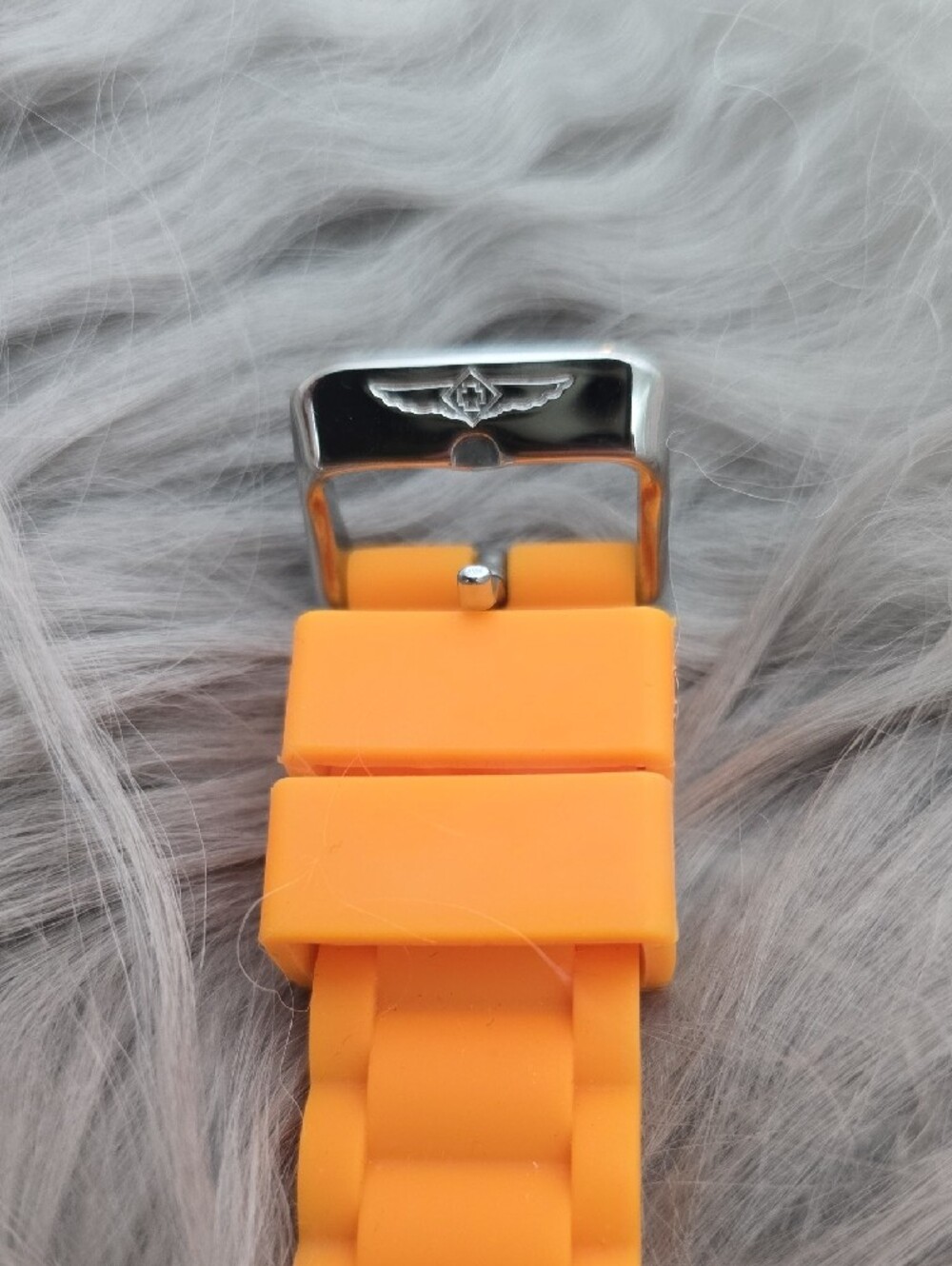 Invicta Ange 38 mm  Orange Siliconeand Silver Sport Watch - Picture 7 of 11
